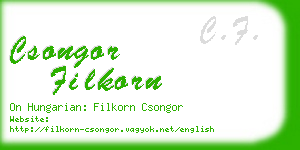 csongor filkorn business card